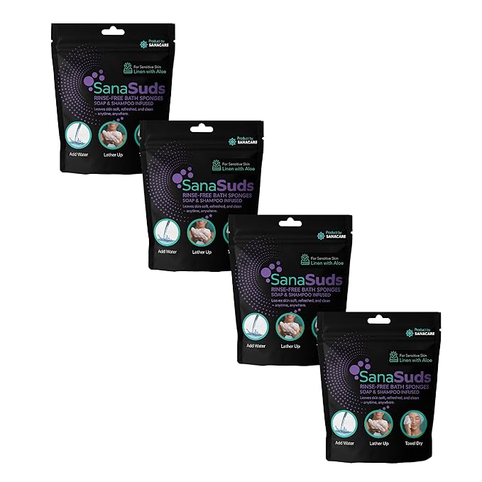 Linen with Aloe – Soap & Shampoo Infused 4-Pack