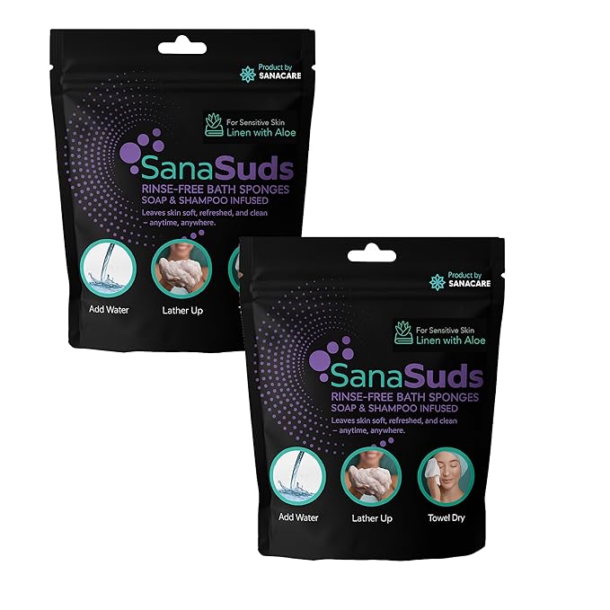 Linen with Aloe – Soap & Shampoo Infused 2-Pack